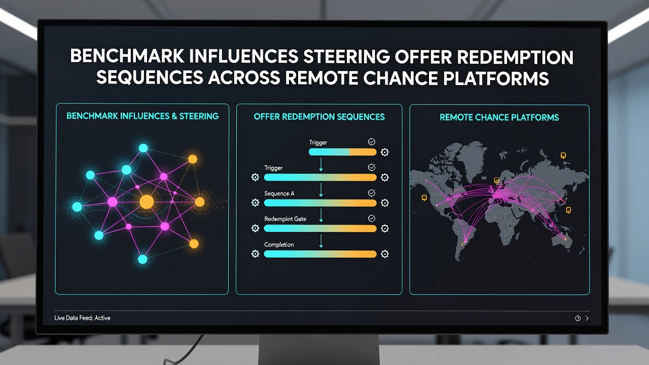 Mobile interface displaying sequenced promotional offers influenced by real-time benchmarks on a remote chance platform