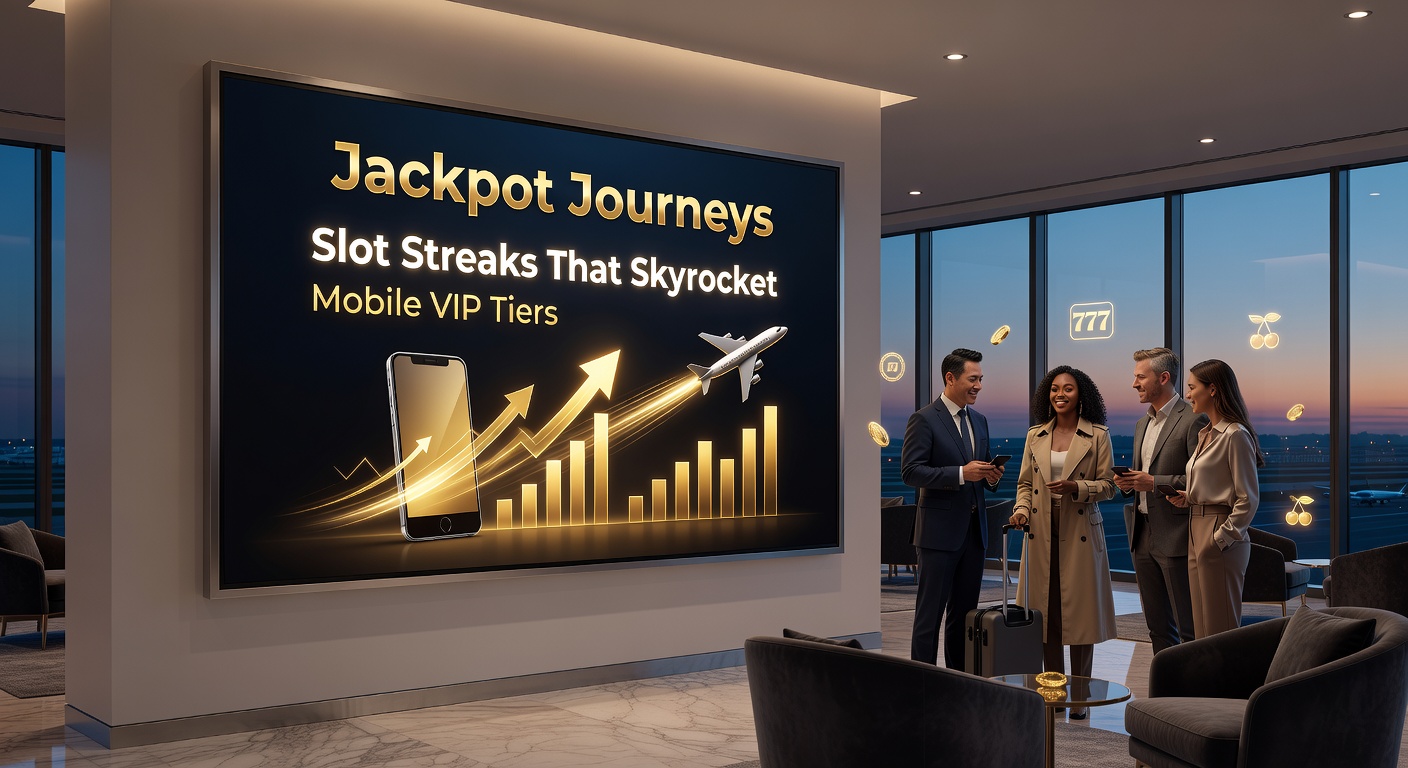 Player's mobile device displaying a progressive jackpot win notification alongside VIP tier upgrade alert