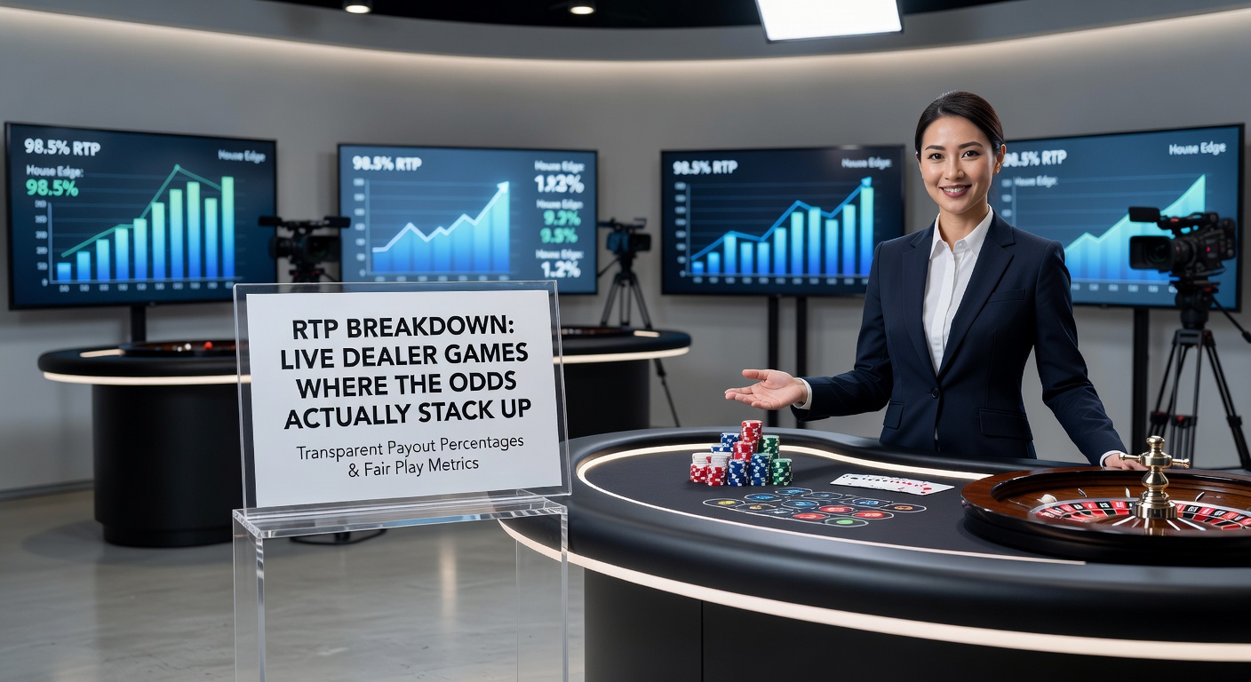 Close-up of live baccarat shoe being squeezed during a high-stakes game, with RTP breakdowns for banker, player, and tie bets overlaid