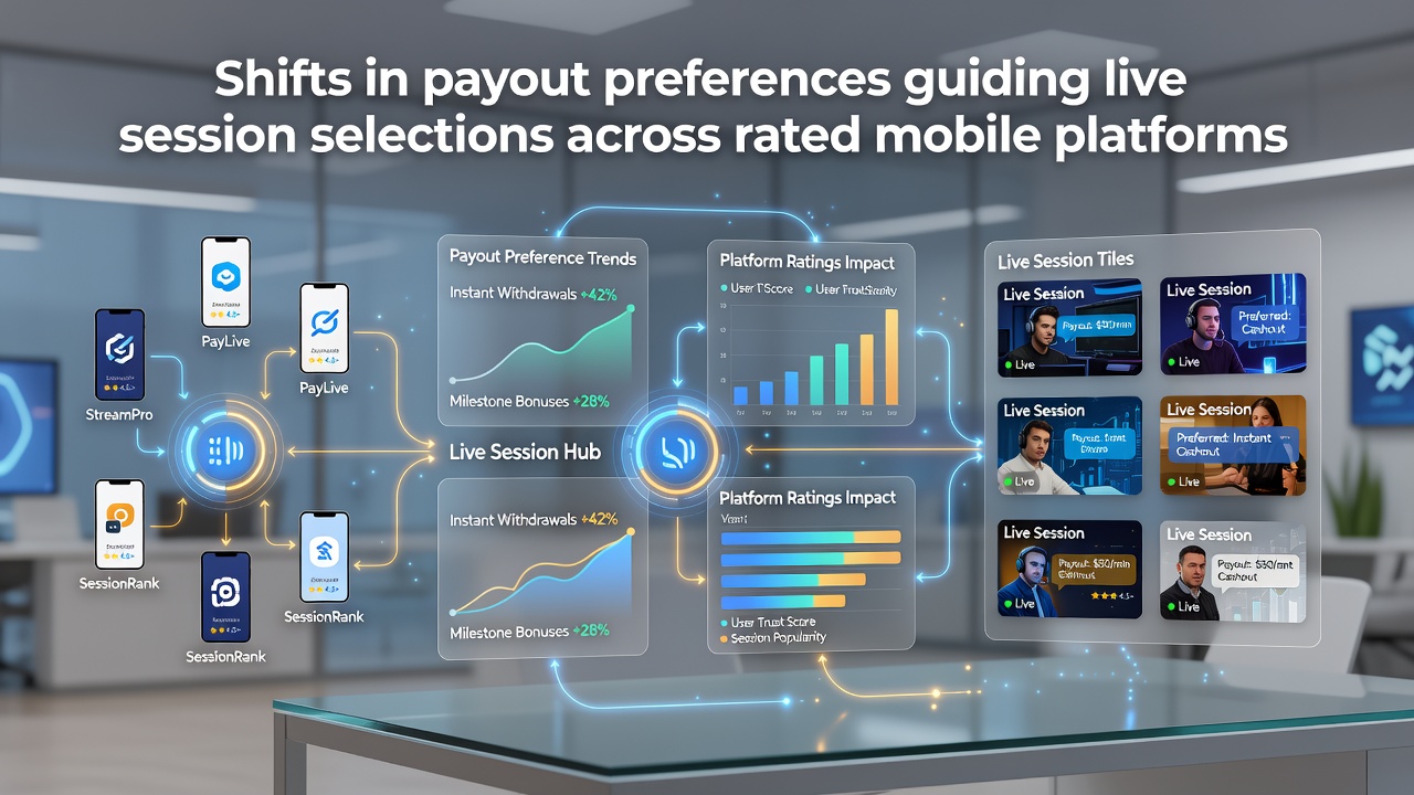 Mobile live dealer sessions showing payout method icons and player selections on rated casino apps