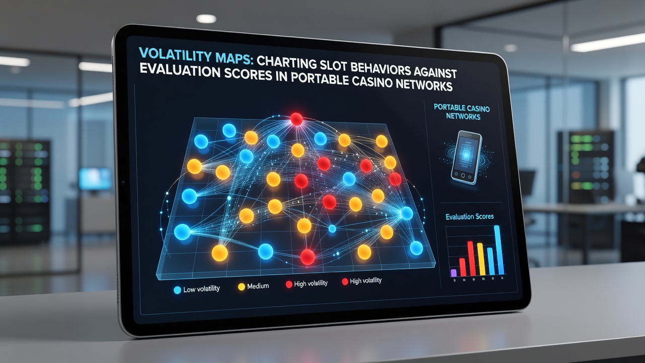 Detailed volatility map visualization showing cluster analysis of mobile slots by behavior metrics and evaluation scores